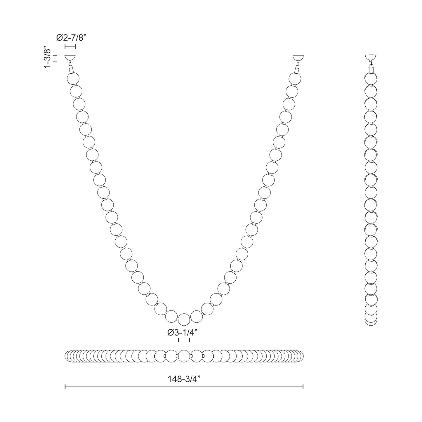 Akoya 12.5-ft Pendant