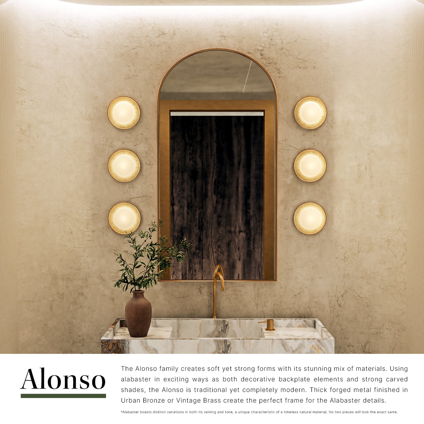 Alonso 8-in Wall/Vanity Light