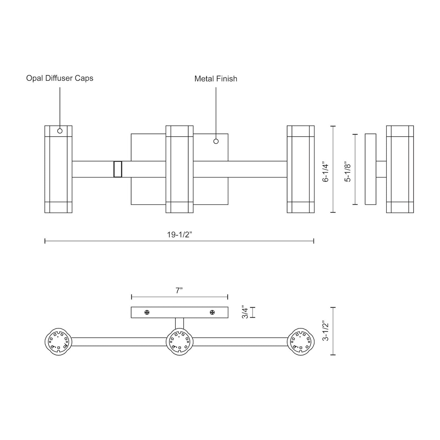 Brazen 20-in Vanity Light