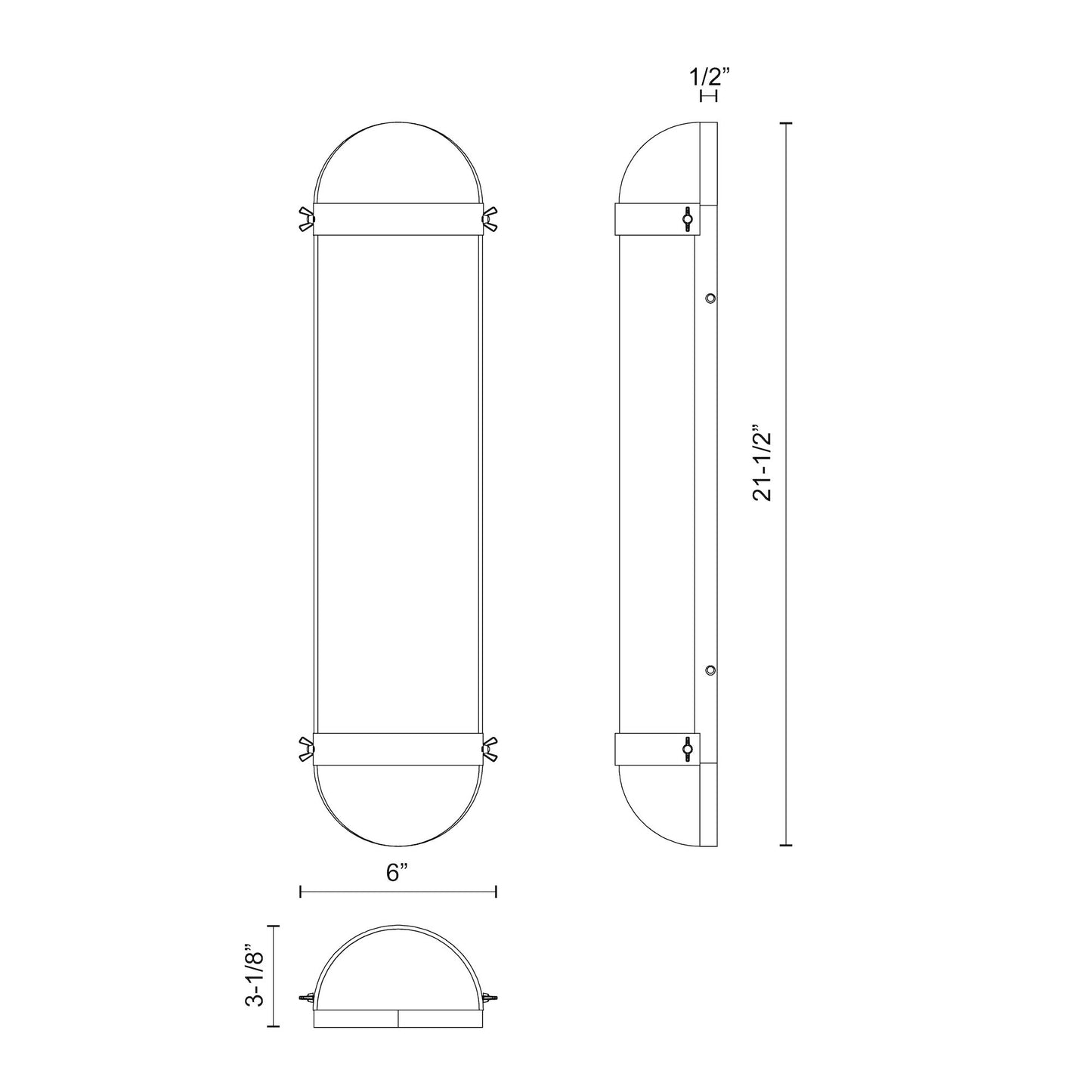 Cyrus 6-in Vanity Light