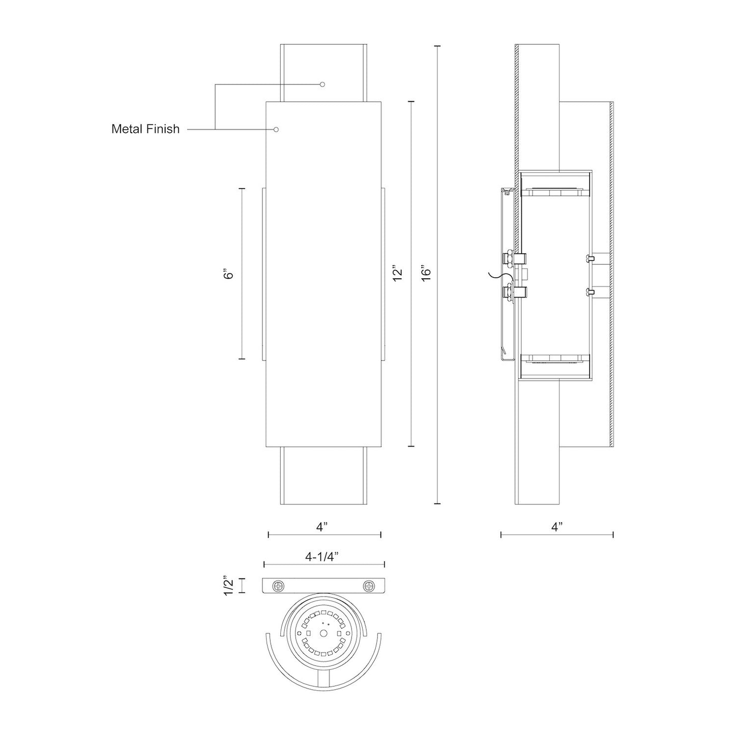 Dela 16-in Wall Sconce