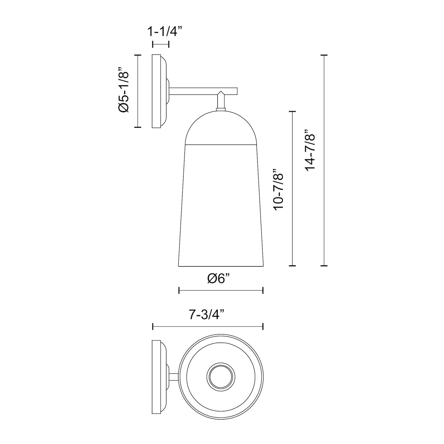 Emil 7-in Wall/Vanity Light