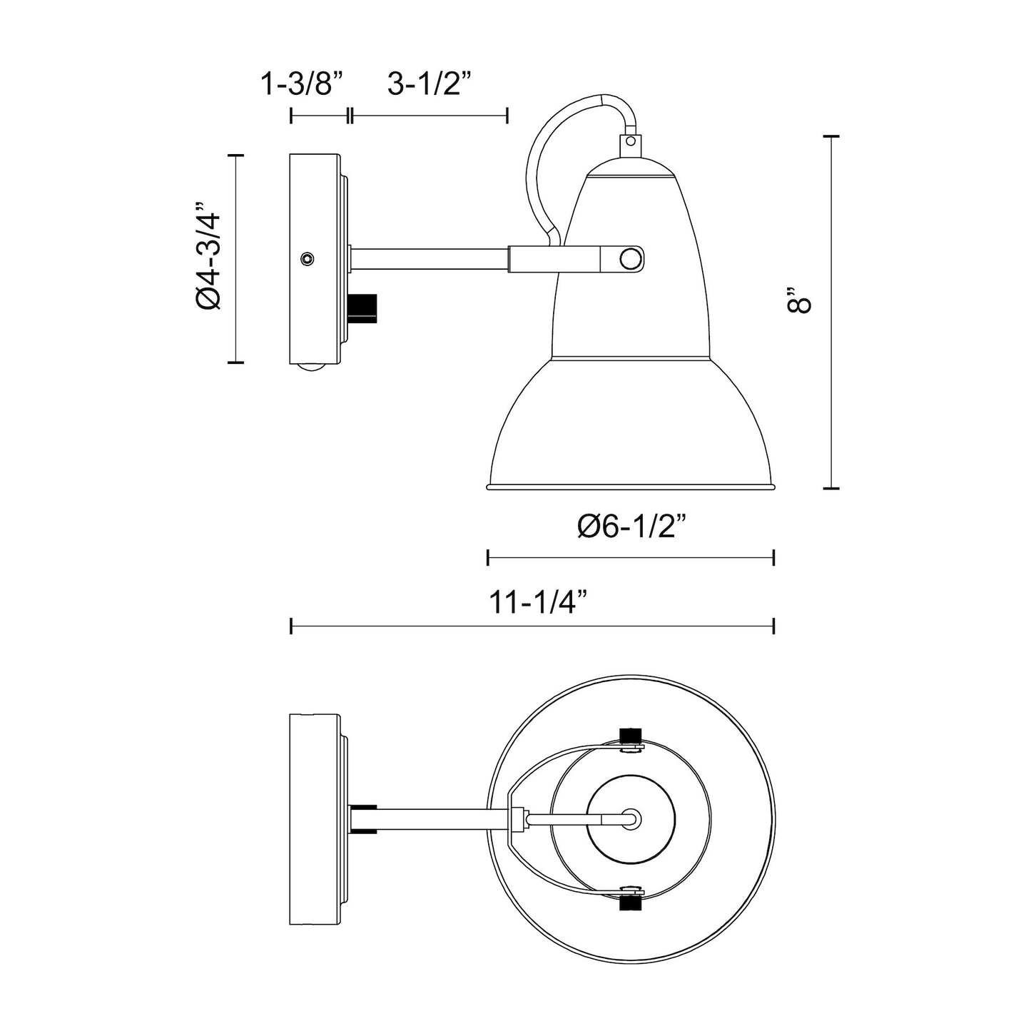 Felix 7-in Wall/Vanity Light