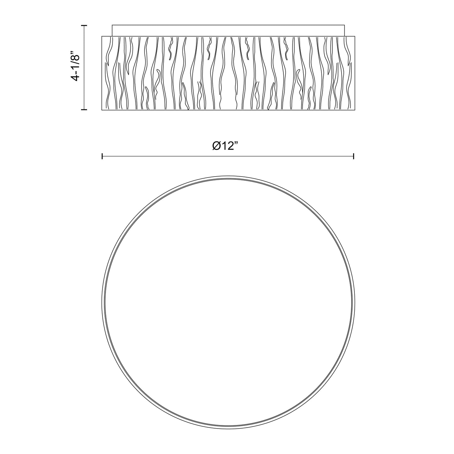 Kensington 12-in Flush Mount