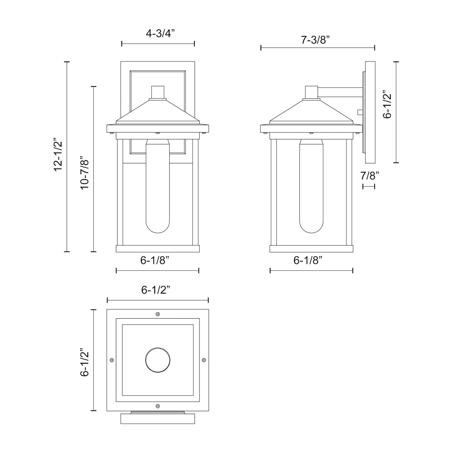 Larchmont 6-in Exterior Wall Sconce