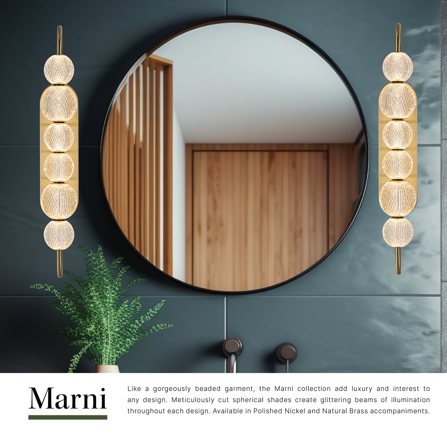 Marni 28-in Wall/Vanity Light
