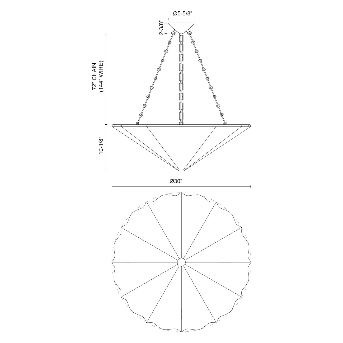 Martine 30-in Chandelier
