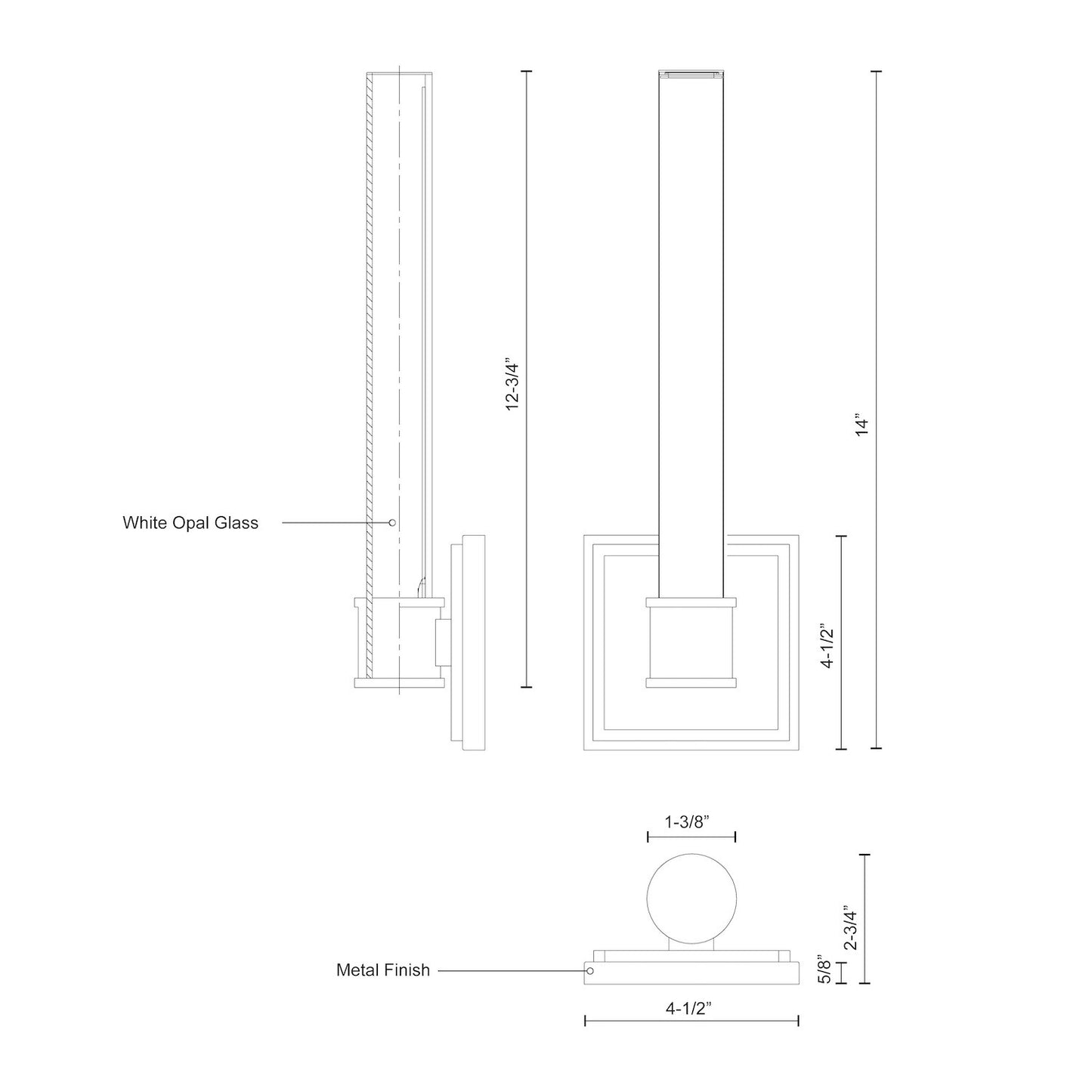Rona 14-in Wall Sconce