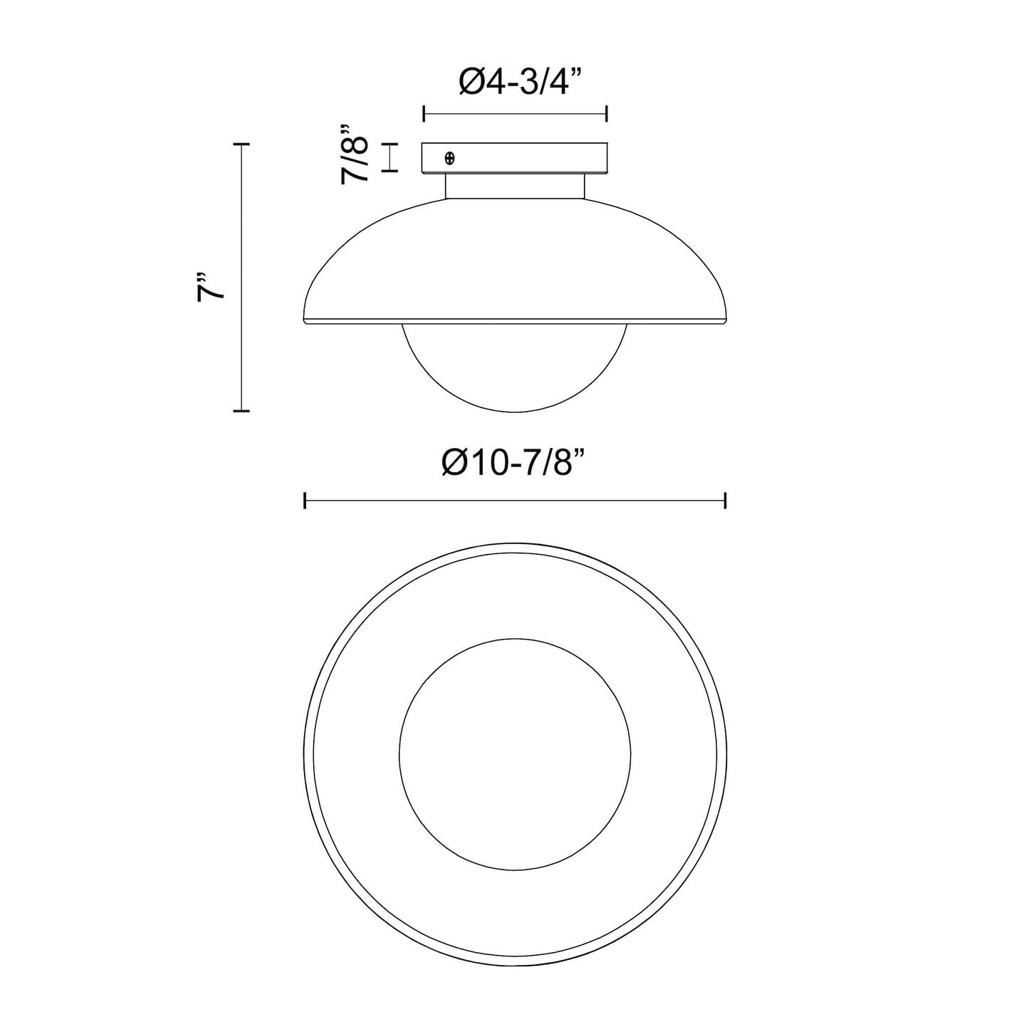 Rubio 12-in Flush Mount