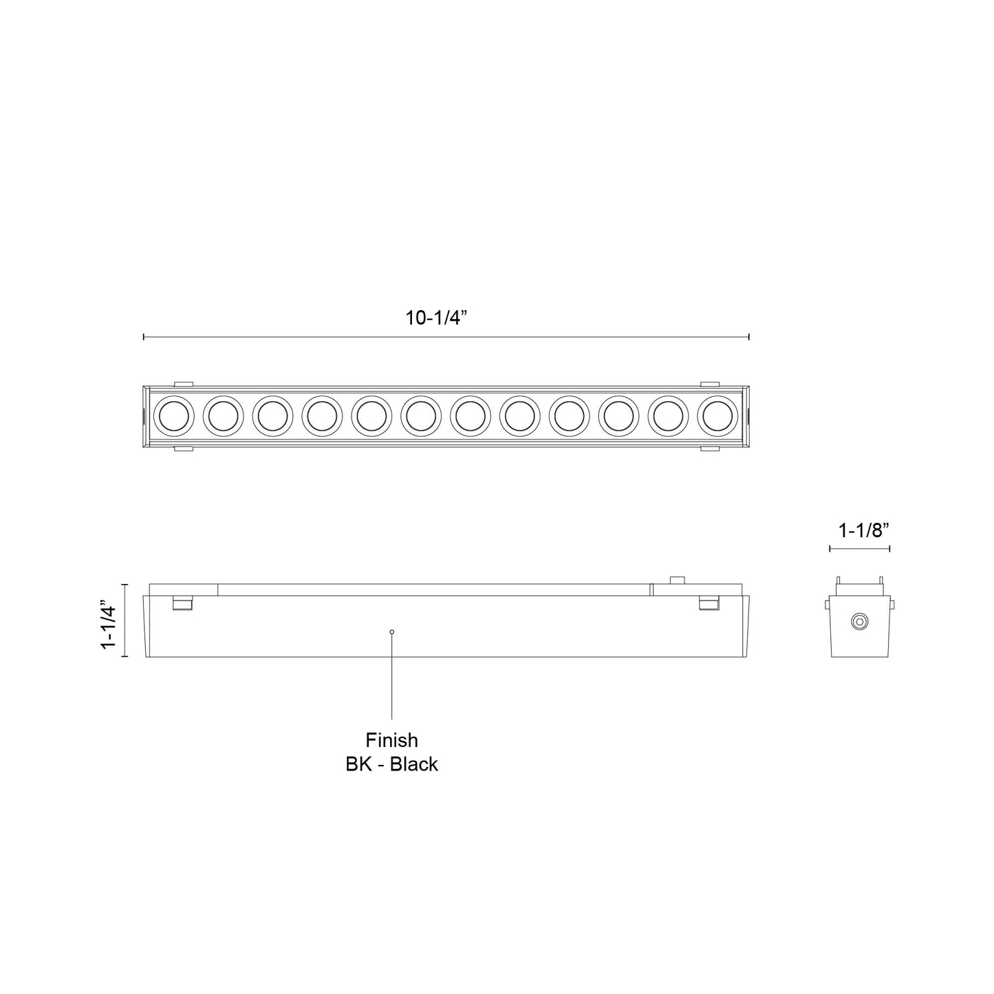 Holo 10-in Trilo Track Light Bar