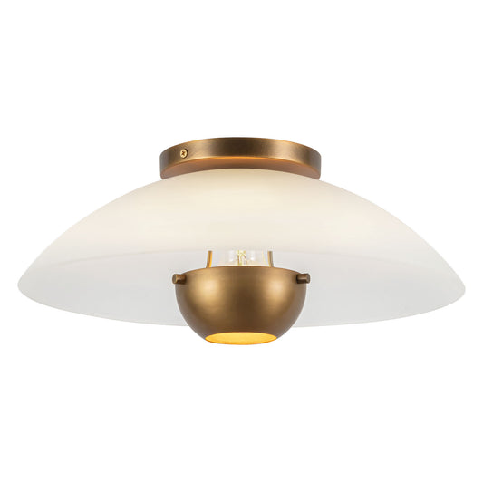 Umbra 14-in (5-in Height) Semi-Flush Mount