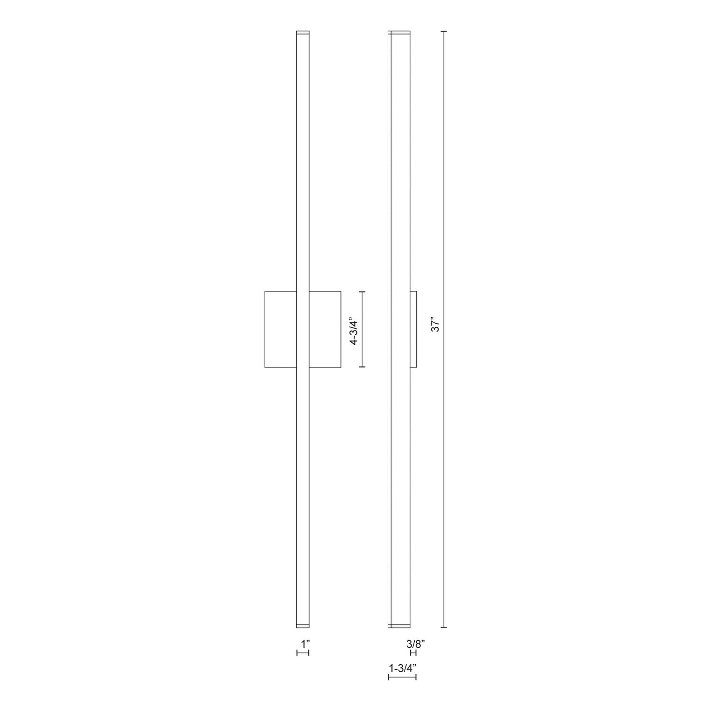 Vega 36-in Wall Sconce