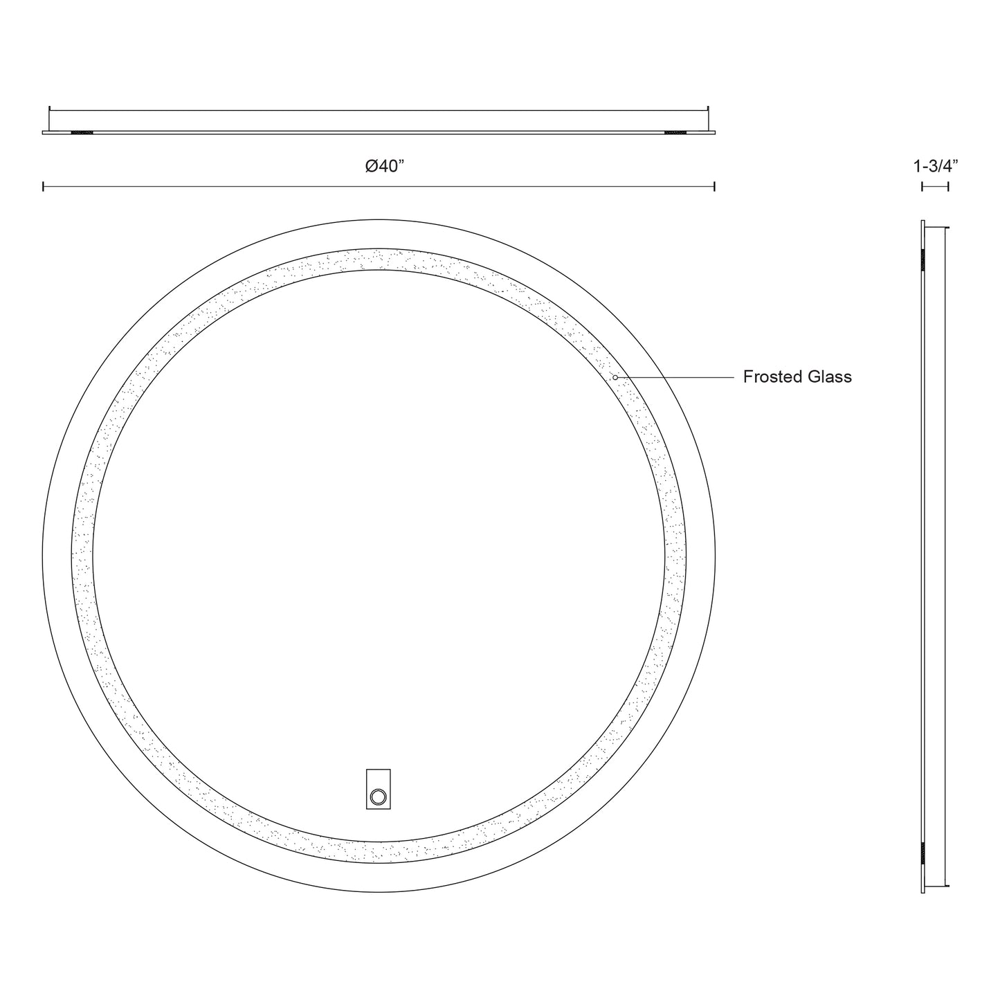 Hillmont 40-in Vanity Mirror