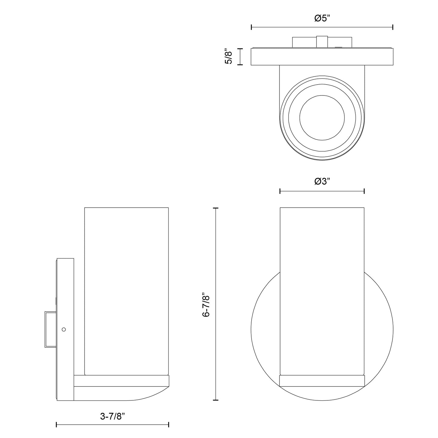 Birch 3-in Wall Sconce