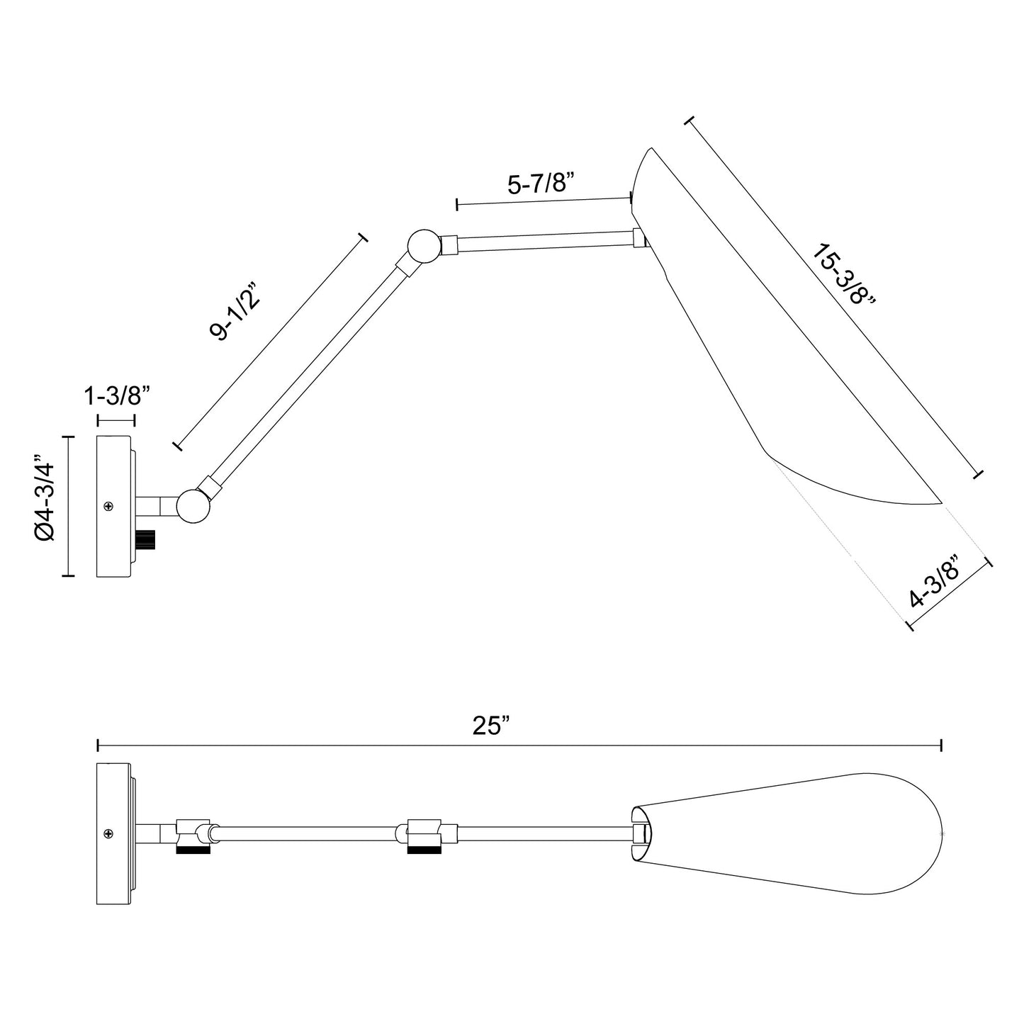 Gabriel 4-in Wall/Vanity Light