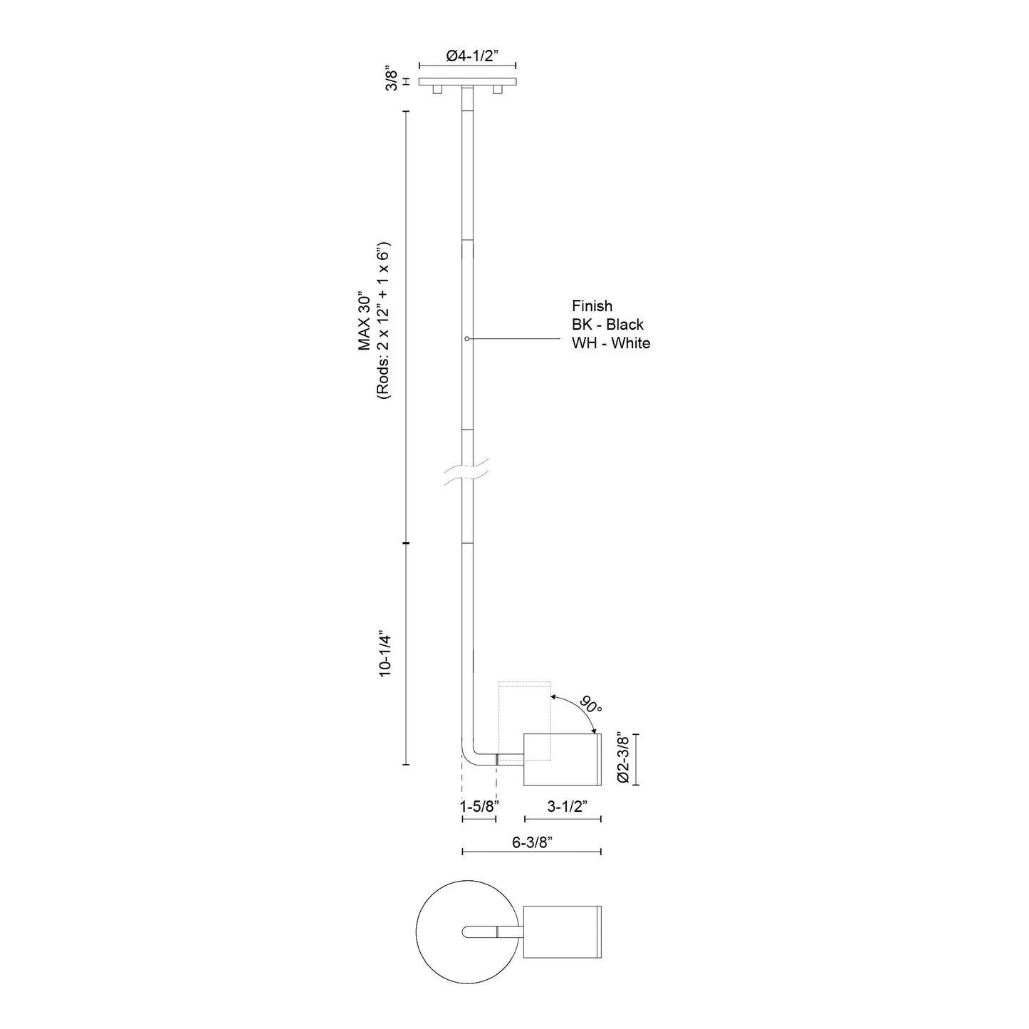 Barclay 3-in Wall/Ceiling Light