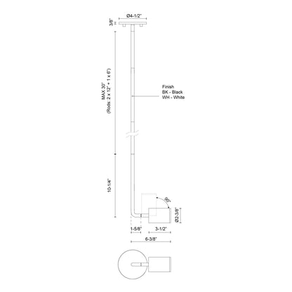 Barclay 3-in Wall/Ceiling Light