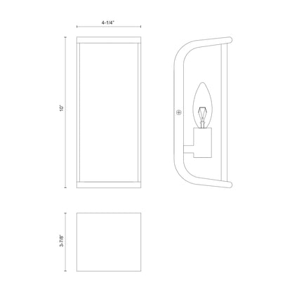 Abbott 10-in Wall/Vanity Light