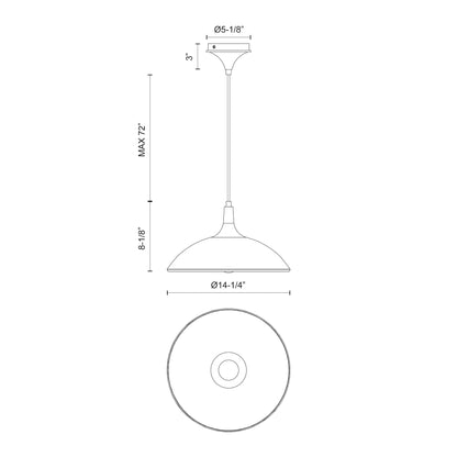 Abel 14-in Pendant