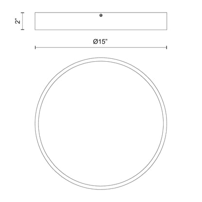 Adelaide 15-in Flush Mount