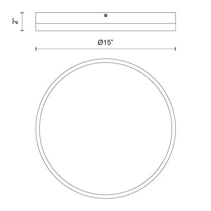 Adelaide 15-in Flush Mount