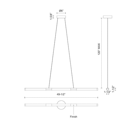 Akari 48-in Linear Pendant