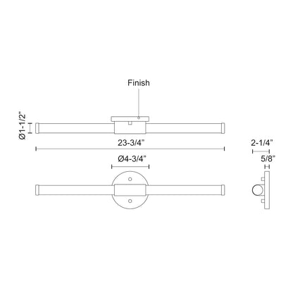 Akari 24-in Vanity Light