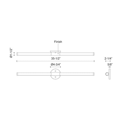 Akari 36-in Vanity Light