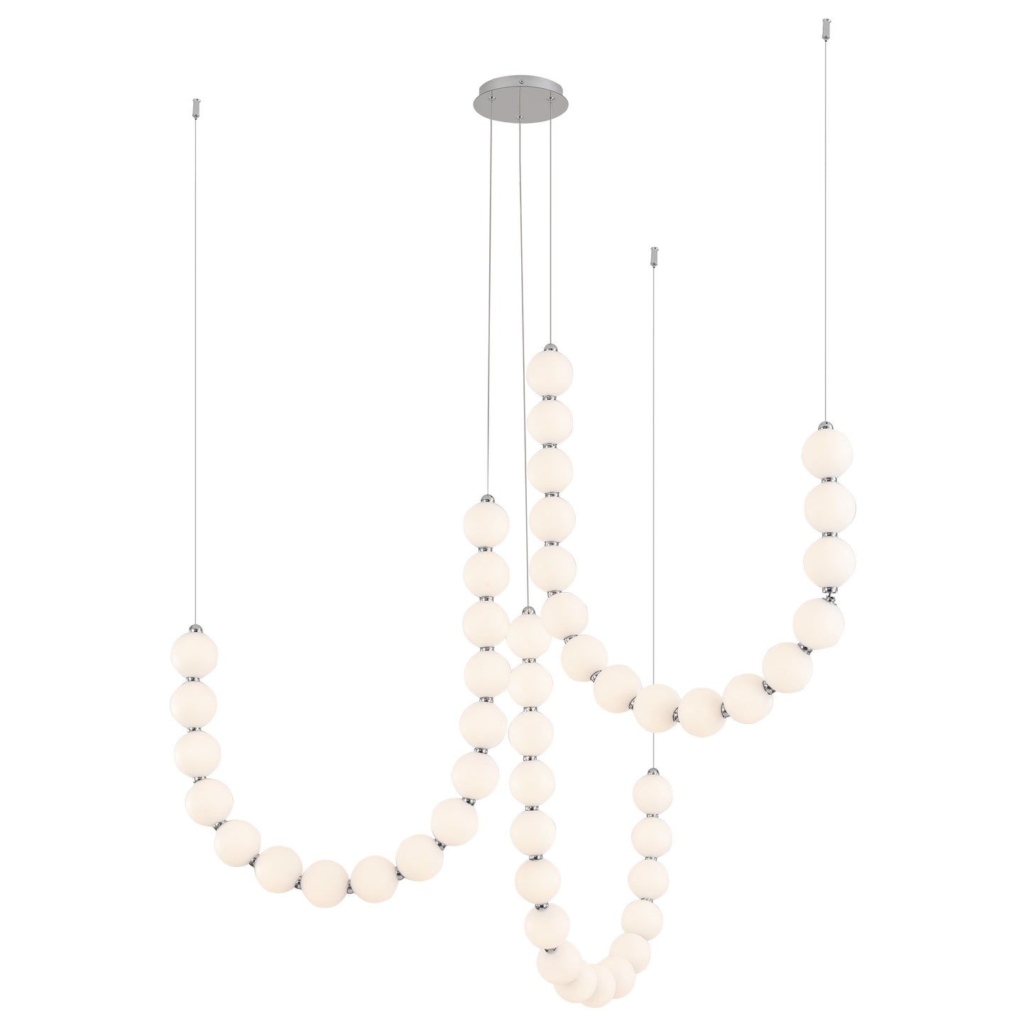 Akoya 54-in 3-Head Chandelier