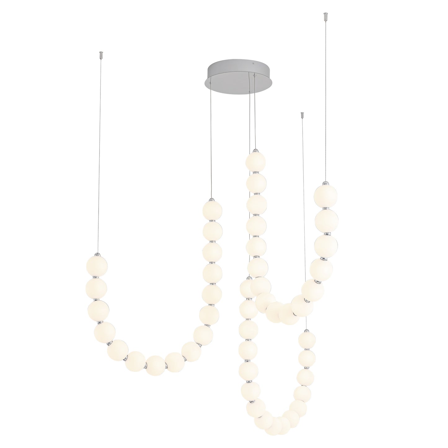 Akoya 54-in 3-Head Chandelier