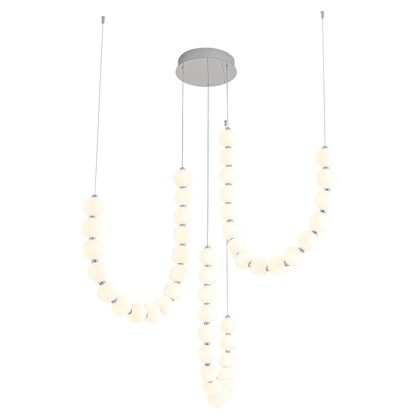 Akoya 54-in 3-Head Chandelier