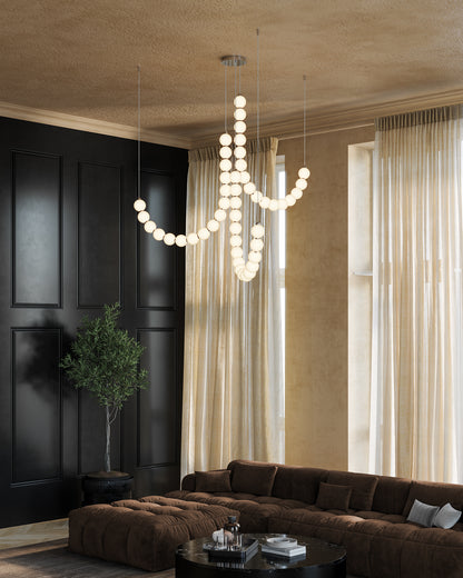 Akoya 54-in 3-Head Chandelier