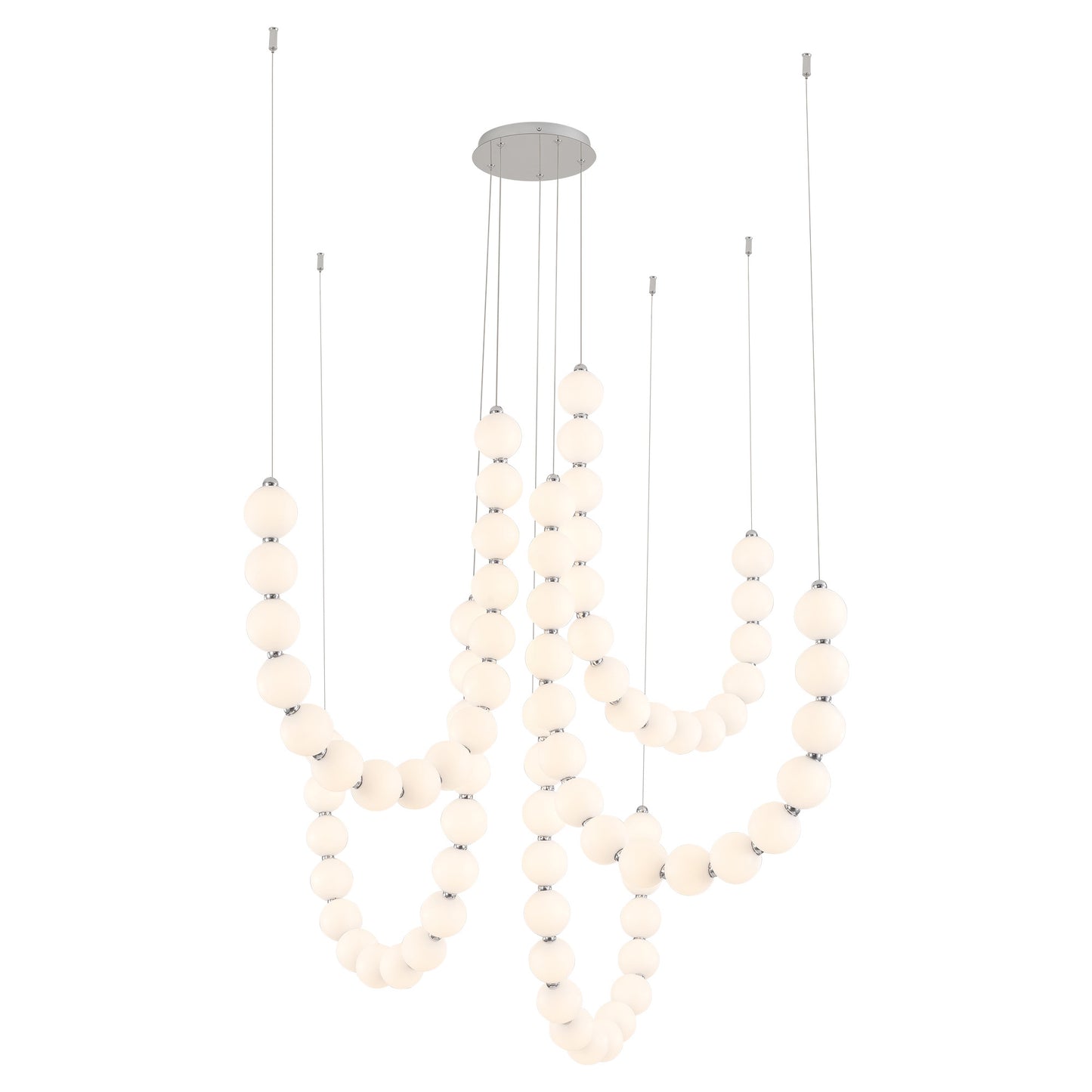 Akoya 54-in 5-Head Chandelier