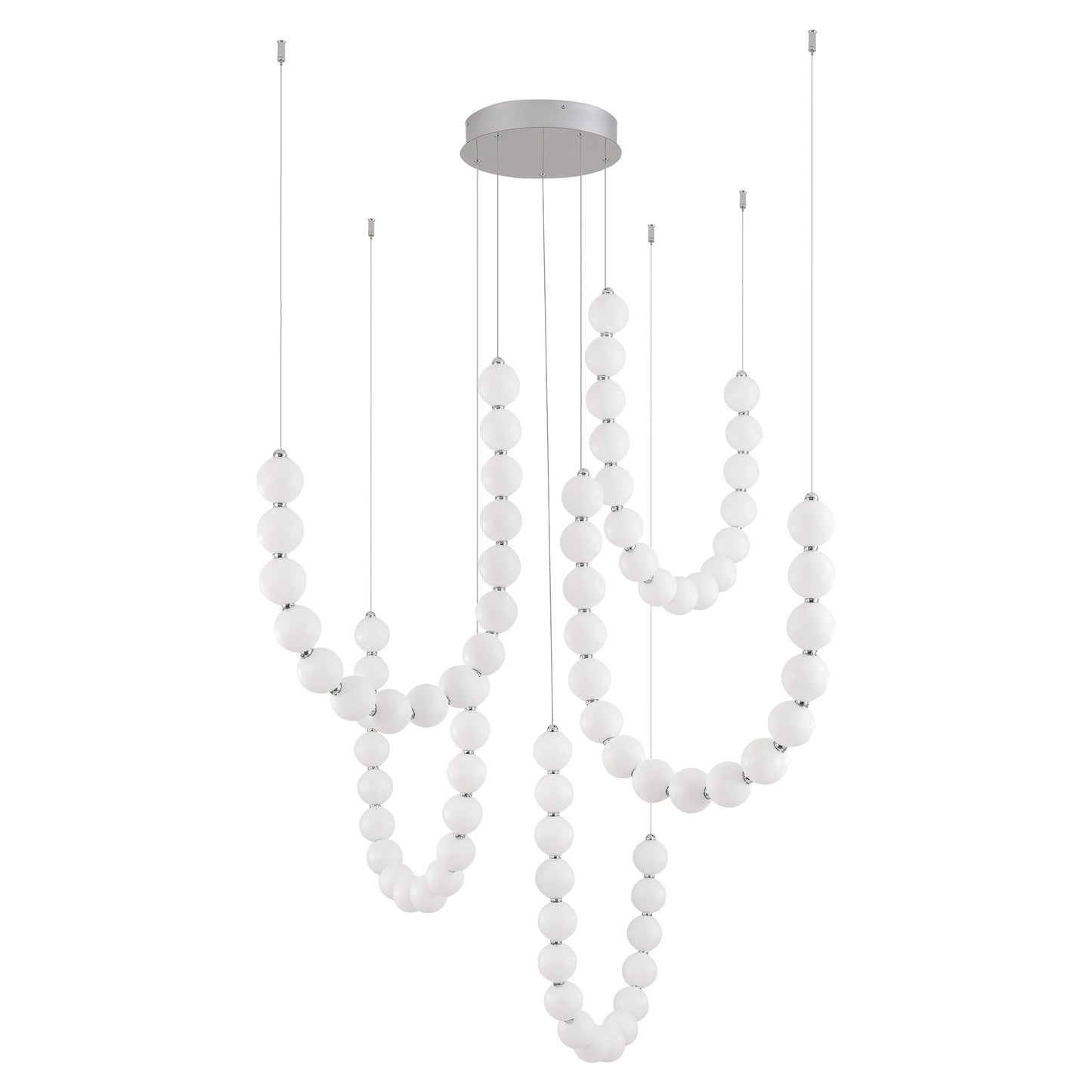 Akoya 54-in 5-Head Chandelier