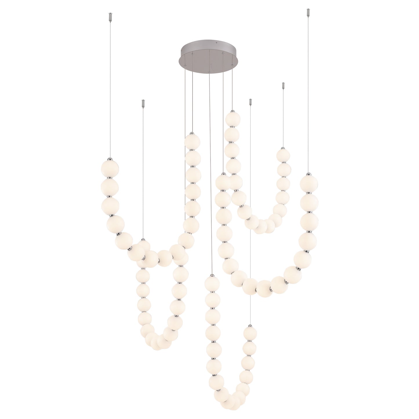 Akoya 54-in 5-Head Chandelier