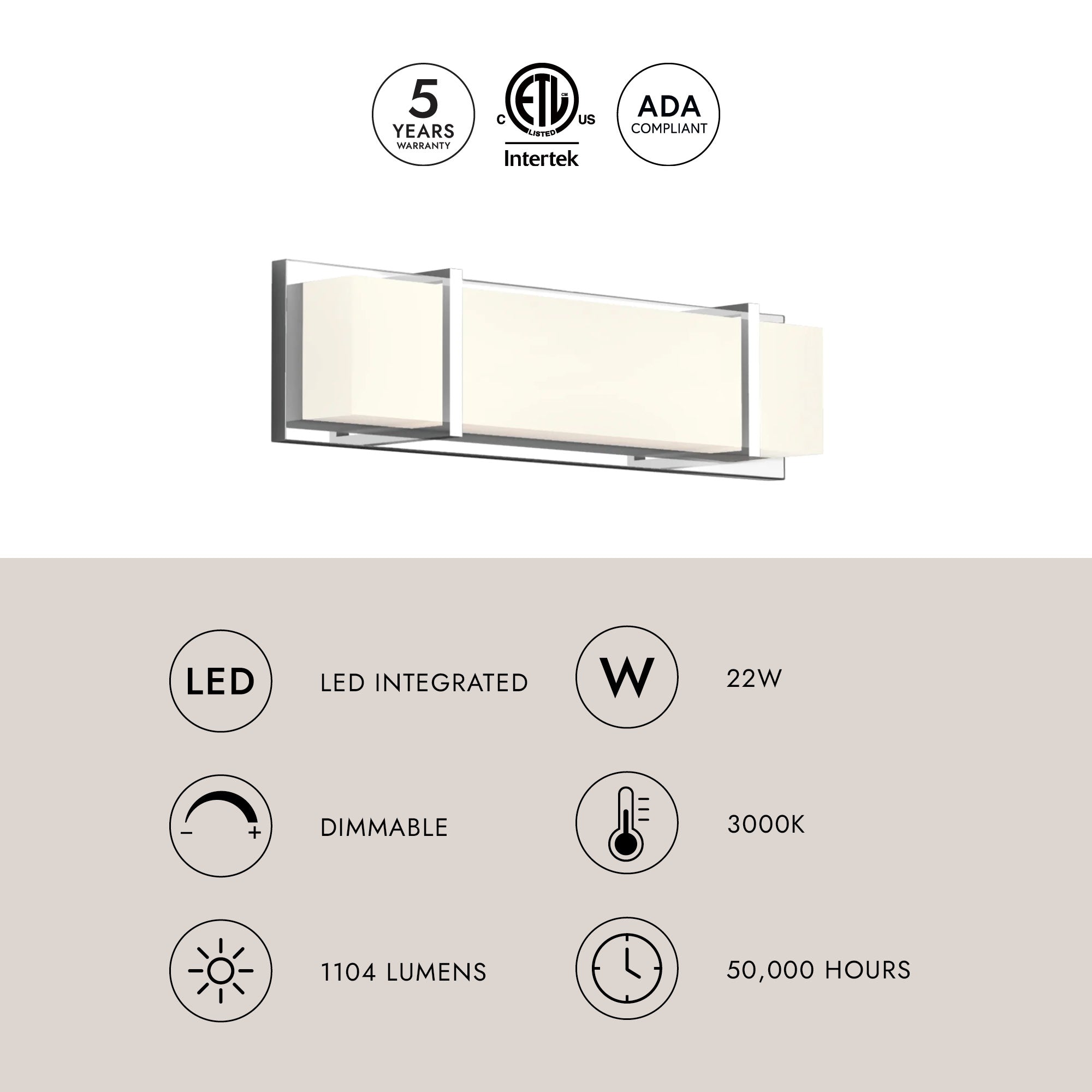 Alberni 20-in Vanity Light – Kuzco Lighting