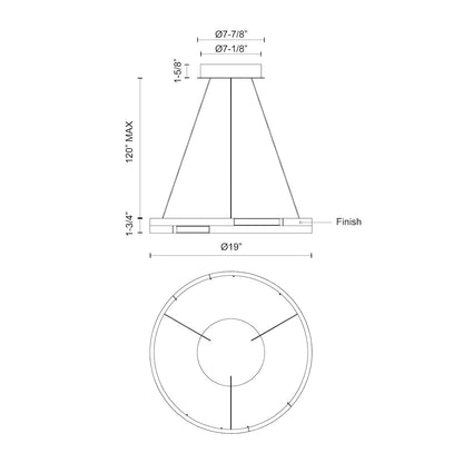 Anello Minor 19-in Pendant