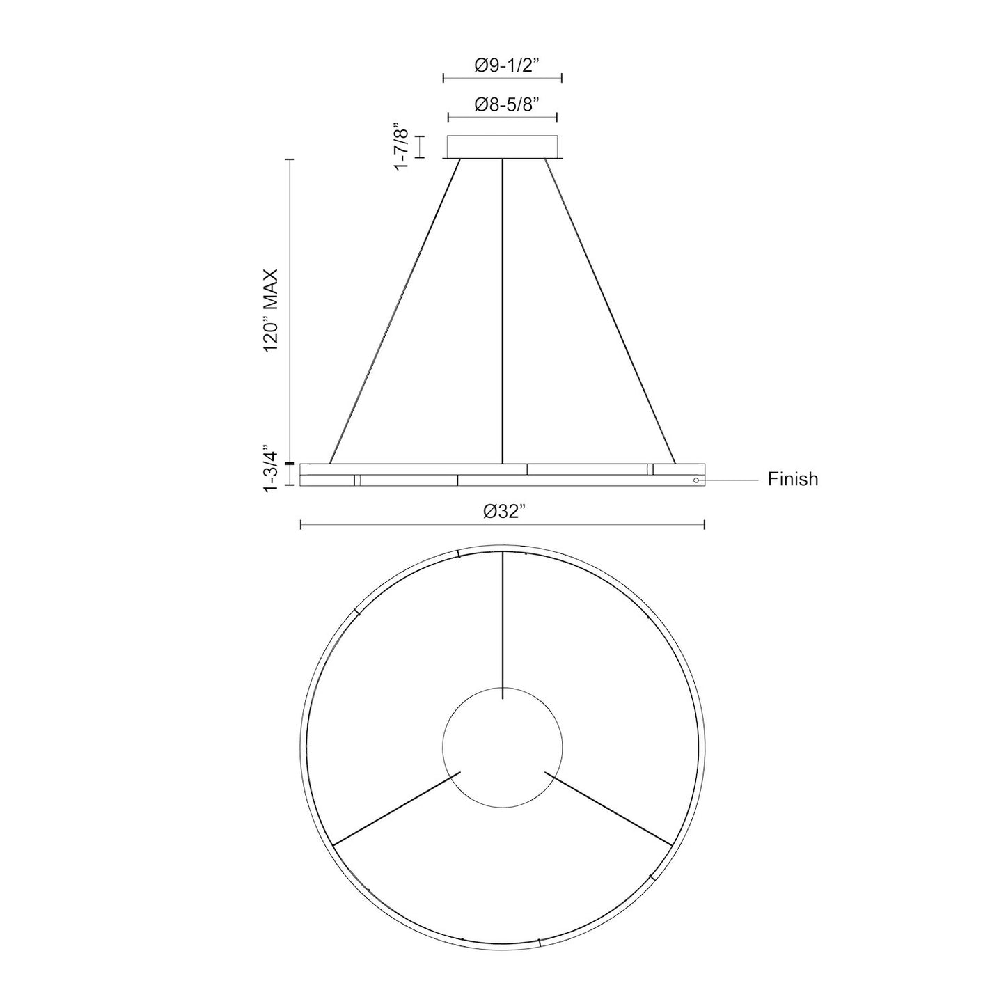 Anello Minor 32-in Pendant