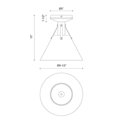 Archer 10-in Flush Mount