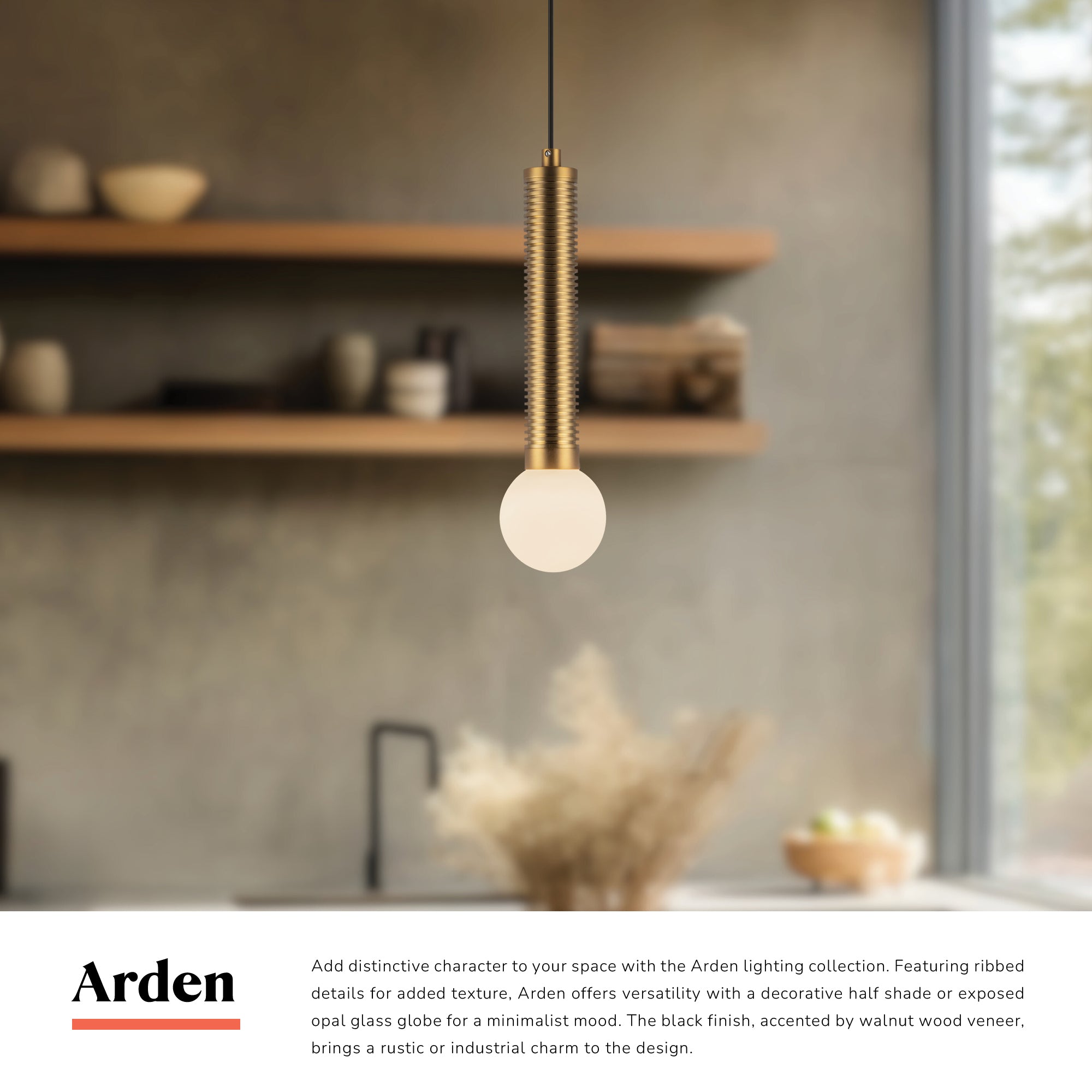 Arden 9-in Pendant – Kuzco Lighting