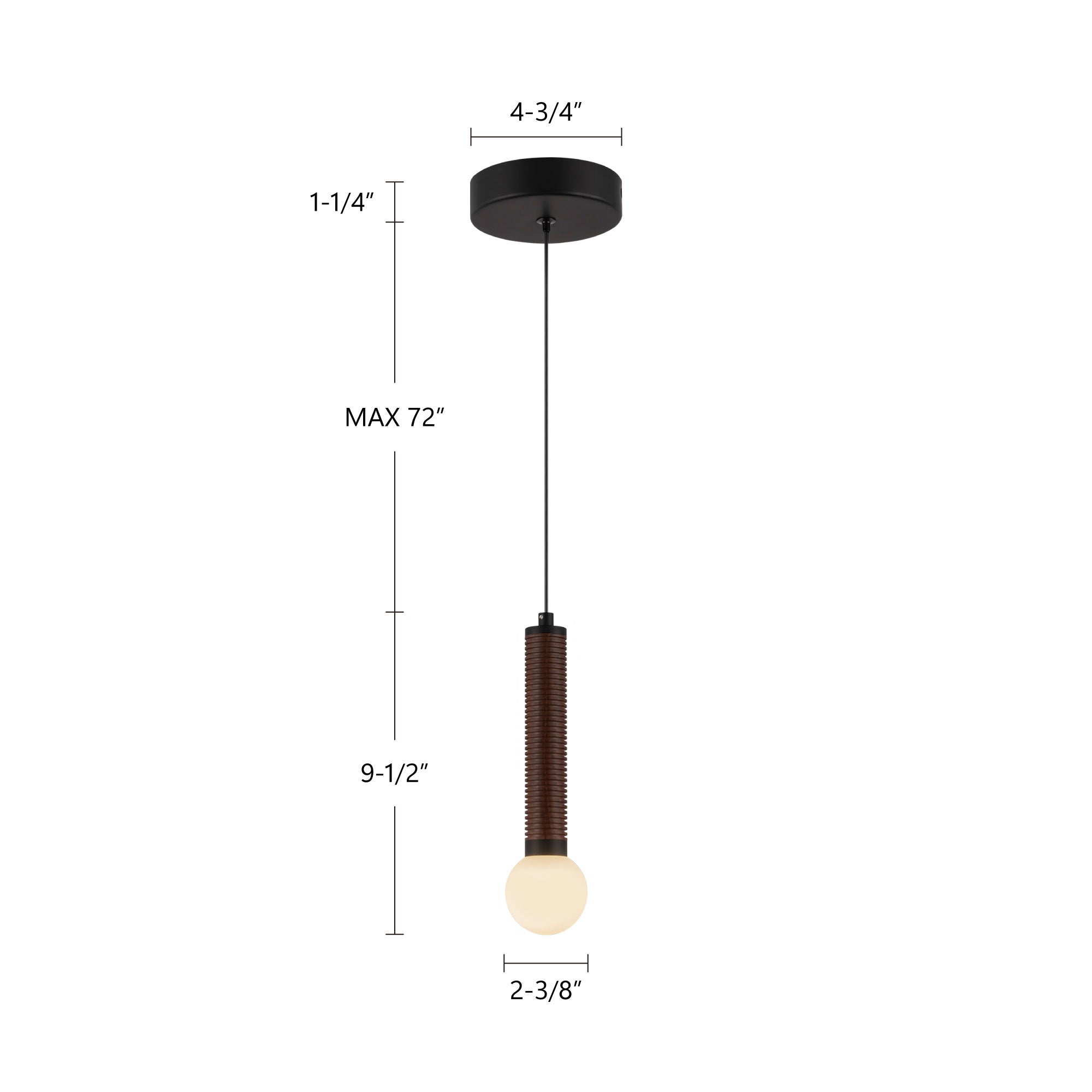 Arden 9-in Pendant – Kuzco Lighting