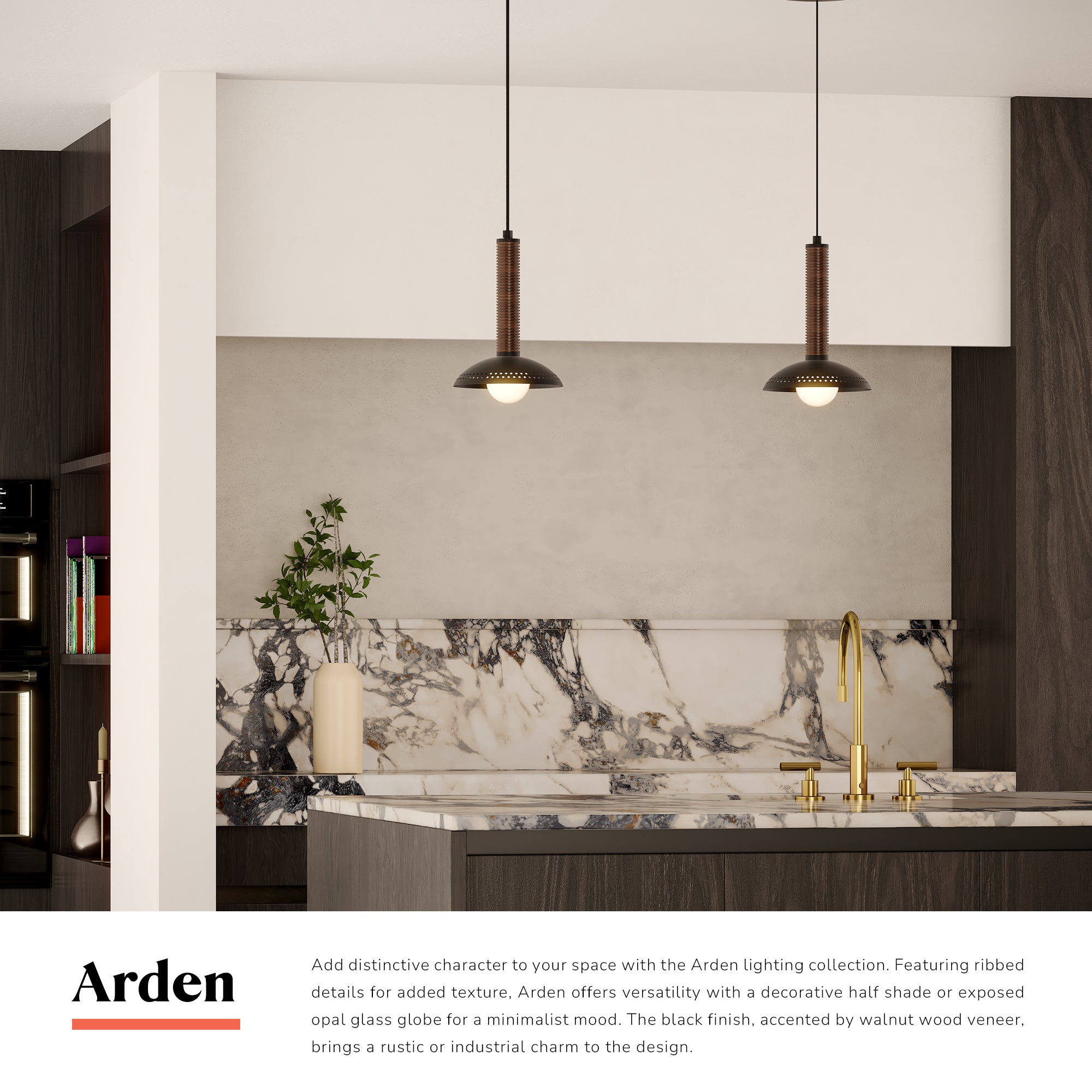 Arden 9-in Pendant – Kuzco Lighting