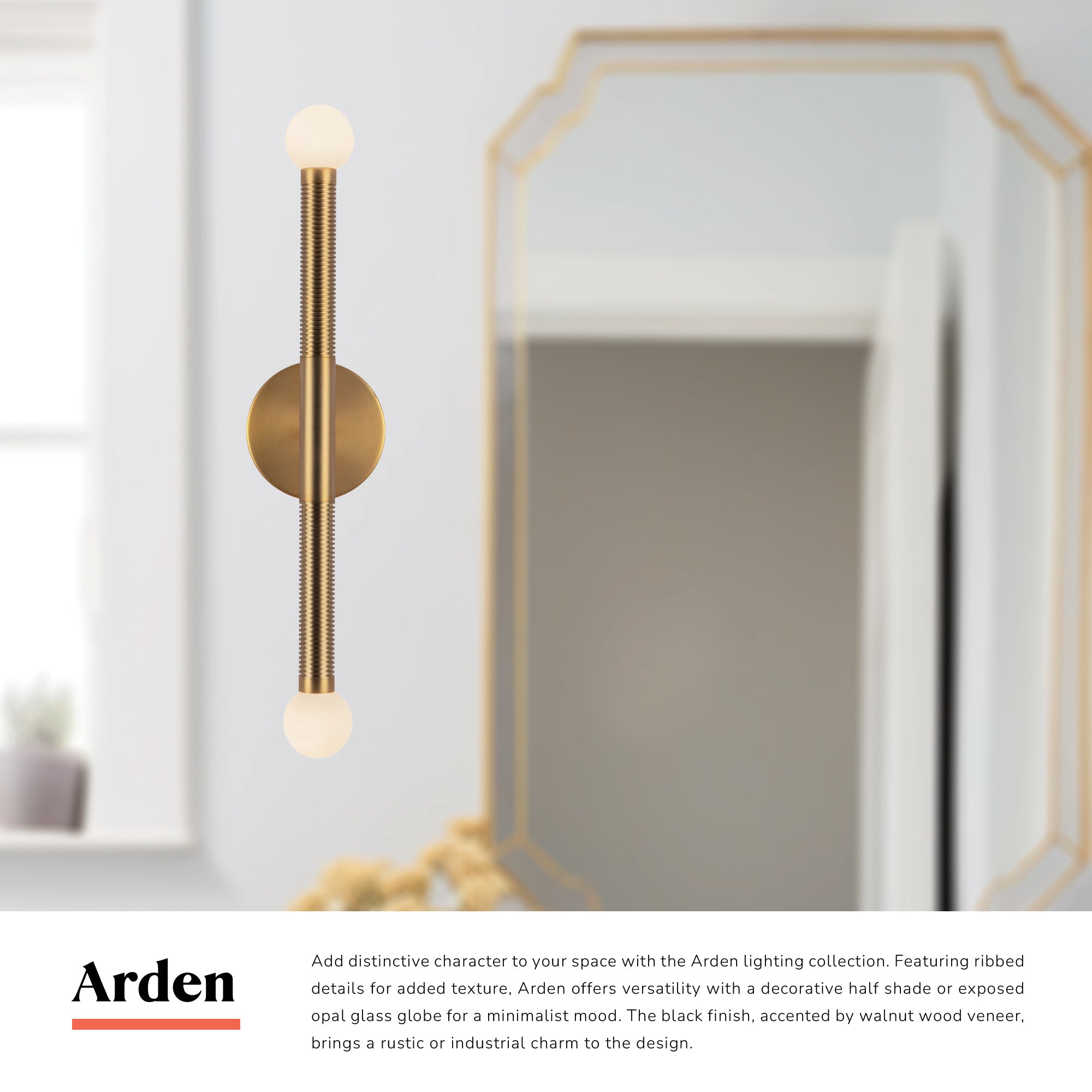 イマン ポワージュ コランダーL Arden 23-in Wall/Vanity Light – Kuzco Lighting