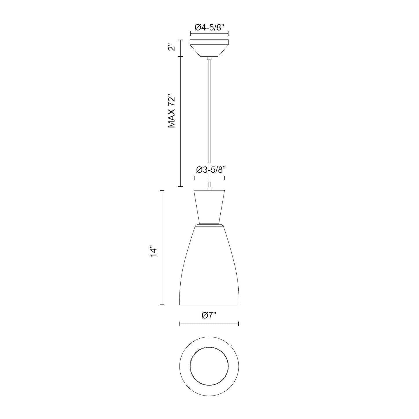 Arlo 7-in Pendant