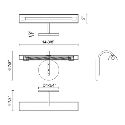 Astrid 14-in Wall/Vanity Light