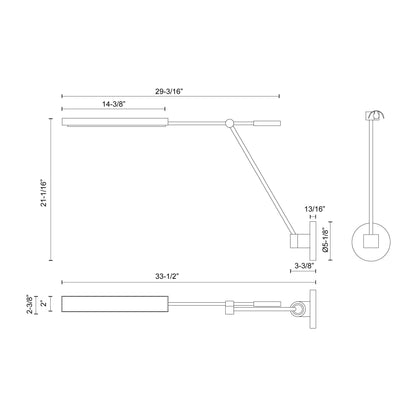 Astrid 33-in Wall/Vanity Light