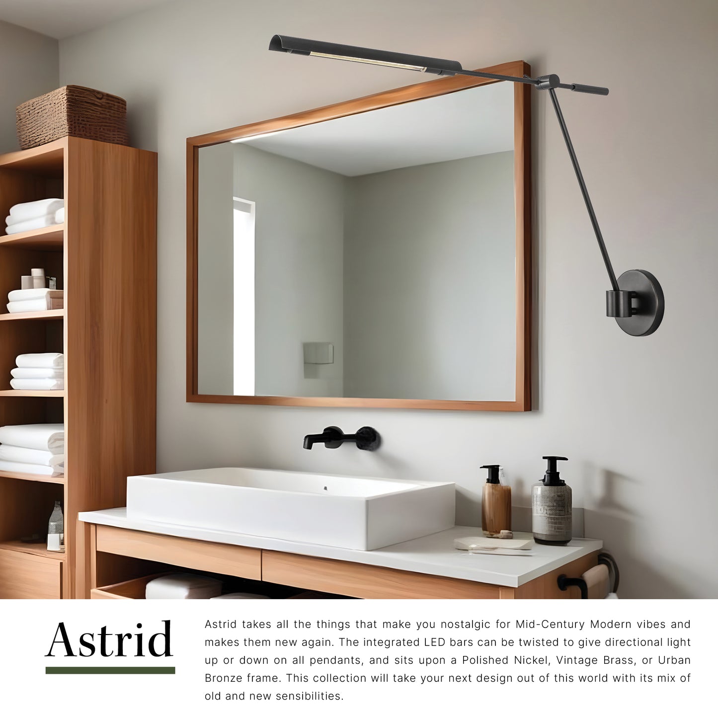 Astrid 33-in Wall/Vanity Light