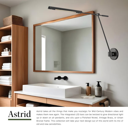 Astrid 33-in Wall/Vanity Light