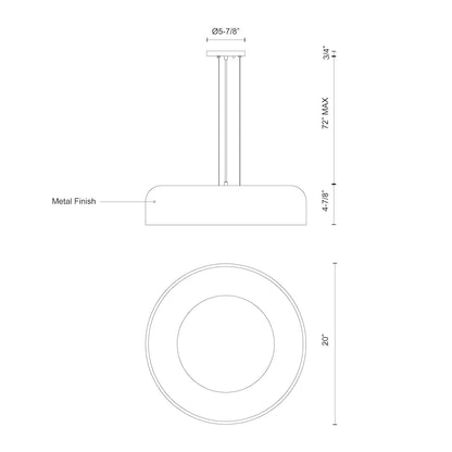 Beacon 20-in Pendant