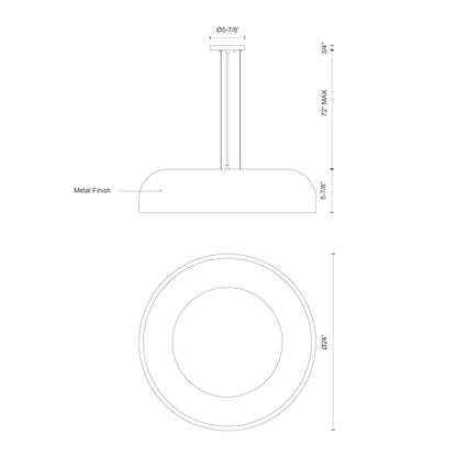 Beacon 24-in Pendant